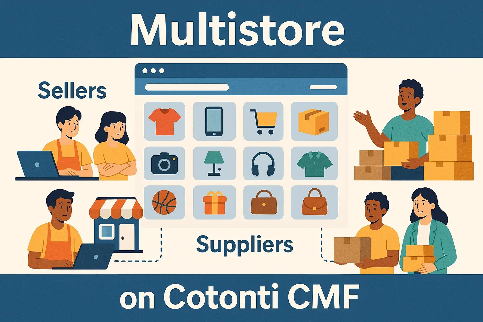 "MultiStore CMS" построена на базе CMF Cotonti Siena v.0.9.26 с использованием PHP 8.4 - multistore-cotonti-online-catalog.webp